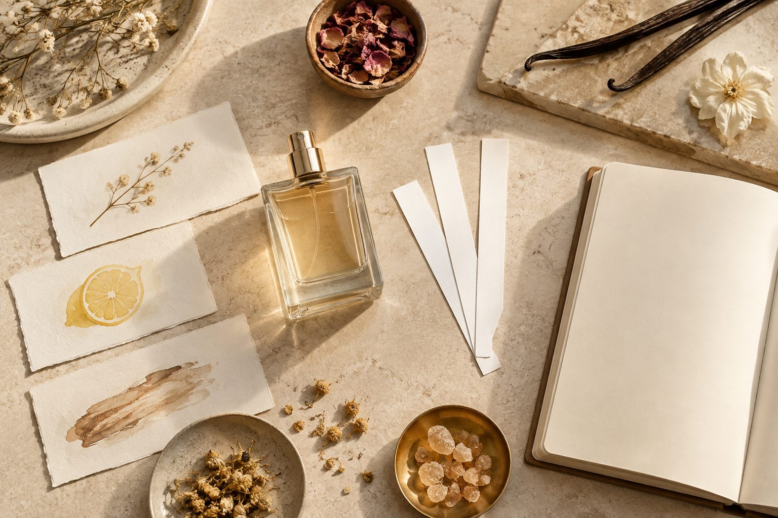 Perfume journal and fragrance notes
