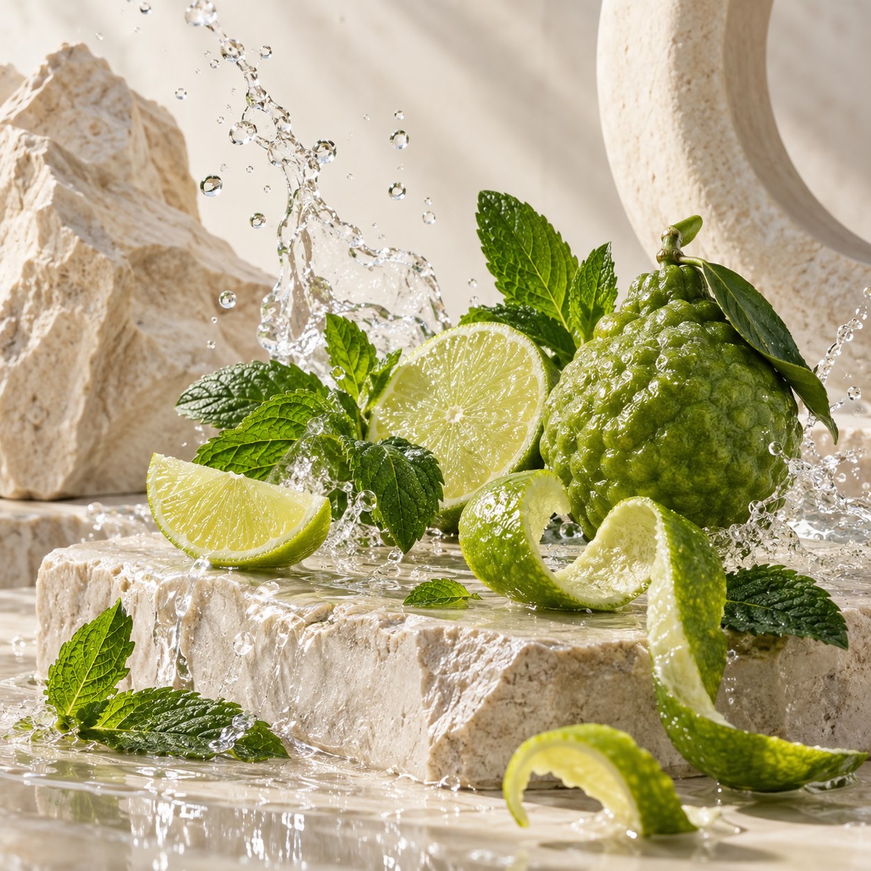 Fresh scent family with bergamot, lime and mint